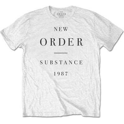 New Order tričko Substance biele