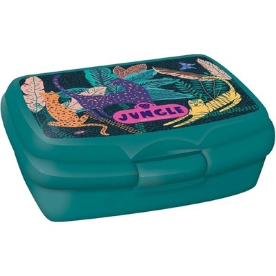 ARS UNA Jungle desiatový box 16 x 11 x 7 cm zelený