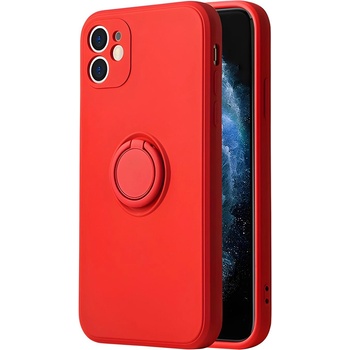 Vennus Силиконов калъф с пръстен за Samsung Galaxy S9 Plus - Червен KP18145 (18145)