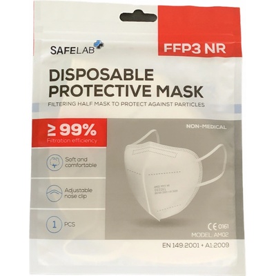 SAFELAB respirátor FFP3 Biely