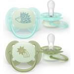 Philips Залъгалки Philips Avent Ultra Soft - Night, 0-6 м, таралеж/звезда (SCF094/01) - baby