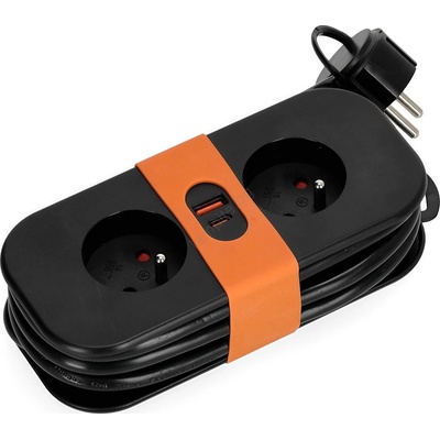 Kobi 2 Plug + 2 USB 1,4 m KB0405