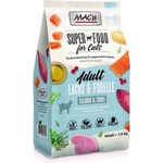 MAC's Mac’s Cat Adult GRAIN FREE, висококачествена храна за пораснали котки, БЕЗ ЗЪРНО, със сьомга и пъстърва, 1, 5 кг - Германия - 80532