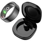 Colmi R02 Smart Ring, размер 12, 21.3 мм (черен) + калъф за зареждане (R02 Black 12 (case))