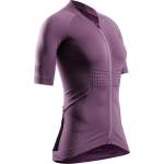 X-Bionic Дамска фланелка с къс ръкав за колоездене X-Bionic Women's Xceed Ride Jersey S/S Cycling jersey - Heather / Lavender Night - размер XL (156-2323-0315)