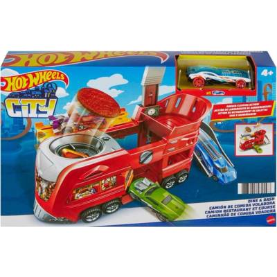 Hot Wheels City Cool Restaurant FJN39 – skládací restaurace s autíčkem