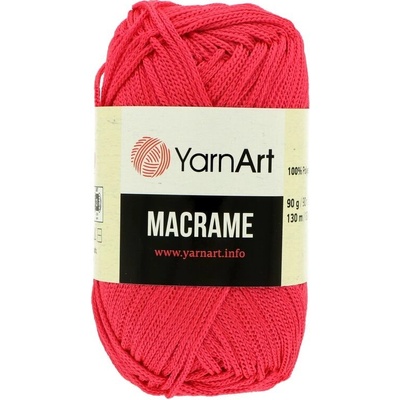 YarnArt Macrame 2mm 163 ružovo červená