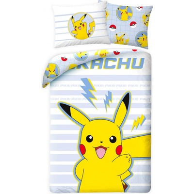 Halantex Obliečky Pokémon Pikachu POK-643BL 140x200 70x90