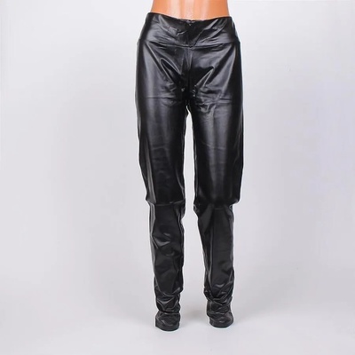 Кожен макси клин в черно