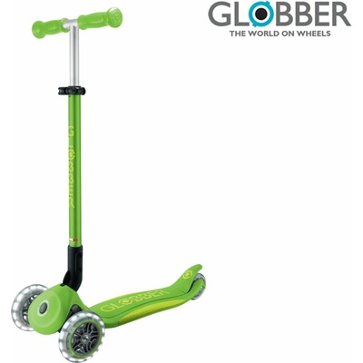 Globber Primo Foldable Plus Lights V2 Apple Green/Lime zelená