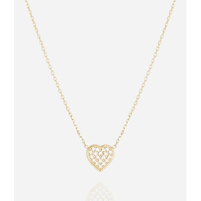 Zag Bijoux Oceľová retiazka so srdiečkom SNS26973-01WHT