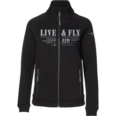 Mikina dámská s leteckým tématem Antonio AIR SERVICE černá – Zboží Dáma