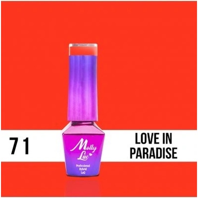 Allepaznokcie MollyLac gél lak 71 LOVE IN PARADISE 5 ml