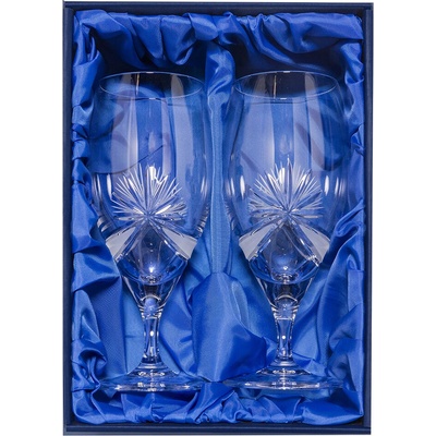 Bohemia Crystal sada broušených sklenic na pivo brus Mašle Počet sklenic 2 x 420 ml
