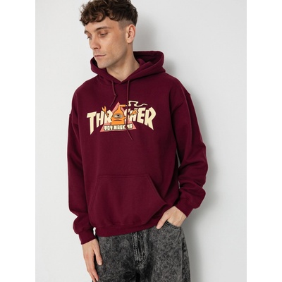 Thrasher TOY MACHINE VORTEX HOOD Maroon