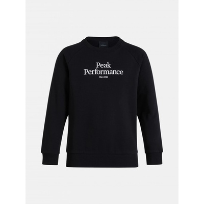 Peak Performance Jr Original Crew black/grey melange