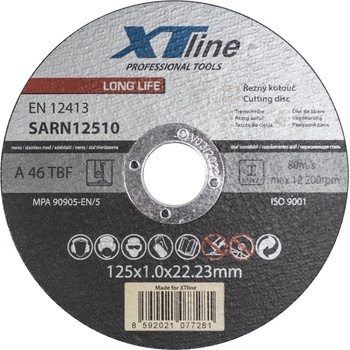 Xtline Kotouč řezný 125 x 1,0 mm SARN12510