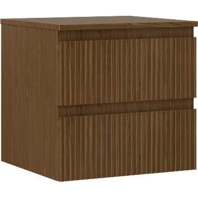 Mexen Rivel шкаф за баня за мивка с плот, 50 см, 2 чекмеджета, орех - 91A20-05047-2-BFFC86 (91A20-05047-2-BFFC86)