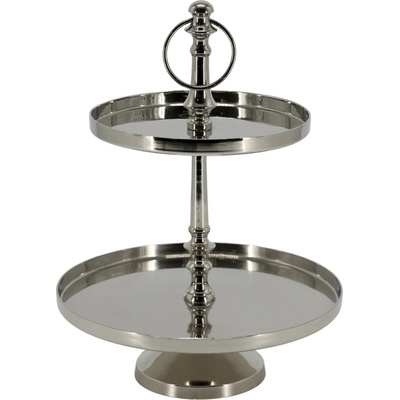 Chic Antique Kovový etažér Silver 35 cm