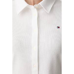 Tommy Hilfiger риза дамска от памук с еластан (WW0WW49922)