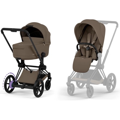 Cybex Kombinovaný ePriam Comfort Matt Black Coconut Brown 2026