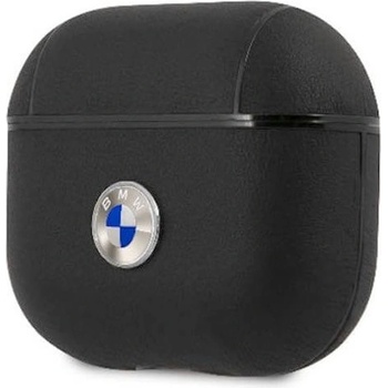 BMW Защитен калъф BMW Signature Leather Case, за Apple Airpods 3, естествена кожа, черен (BMA3SSLBK / 55313)