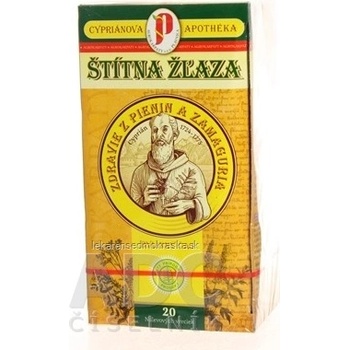 Agrokarpaty CYPRIÁ ŠTÍTNA ŽĽAZA bylinný čaj čistý prírodný produkt 20 x 2 g
