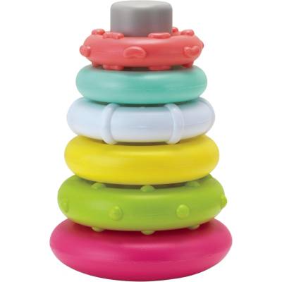 Infantino Пирамида с рингове за подреждане Infantino - Розова (IN315046)