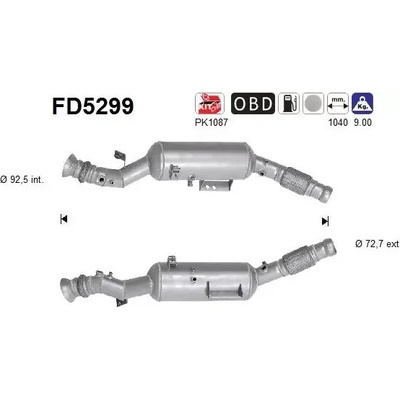 AS Filtr pevných částic ASA FD5299