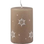 Unipar Тъмнобежова свещ , време на горене 18 ч. Ice Natur - Unipar (Ice Natur Light Brown Pillar 50x75)