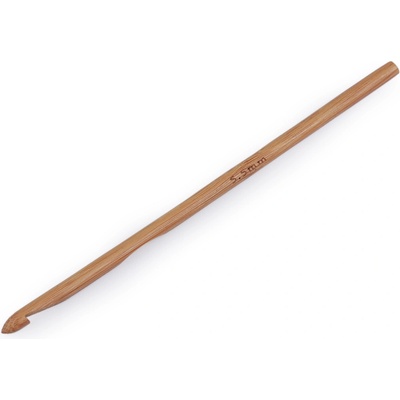 Bambusový háček na háčkování vel. 3; 4; 4,5; 5; 5,5 Varianta: 7 (5,5 mm) bambus tmavý, Balení: 1 ks