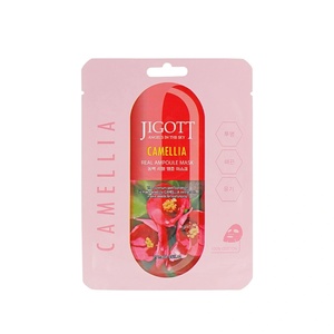 Jigott Camellia Real Ampoule Mask - Маска за лице с екстракт от камелия 1бр. /27мл