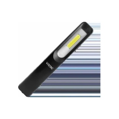 Virone Workshop LED flashlight 3W 200lm+3W 150lm, 1200mah, 3 modes: 100%, 50%, front LED, magnet, sling