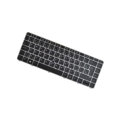 HP kompatibilní NSK-CY2LN-C00 F211 klávesnice na notebook CZ/SK stříbrný rámeček, podsvícená
