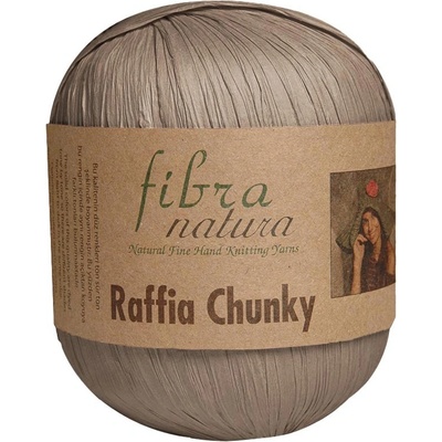 Fibra Natura Raffia Chunky 114-20 šedohnědá