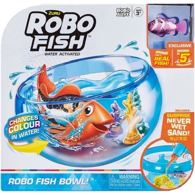 ZURU Детска играчка Zuru - Робофиш в аквариум, розова (2502/7126)