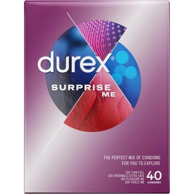 Durex 40 бр. Микс различни презервативи Durex Surprise Me