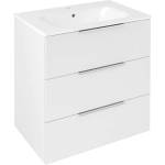 SAPHO Cirasa - Шкаф за мивка 70x75x46 см, 3 чекмеджета, бял гланц CR731-3030 (CR731-3030)