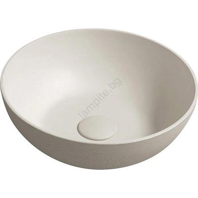 SAPHO - Мивка за плот FORMIGO Ø 39 см, бетон/пясъчен (SH0497)
