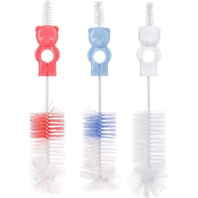 Canpol Babies kartáč na čištění lahví a dudlíků sada modrá