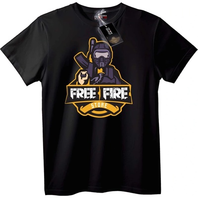 NOONEBRAND Тениска Free Fire Store - S, White