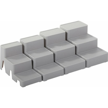 Verk 27026 Multifunkčný kozmetický organizér 4 ks sivý