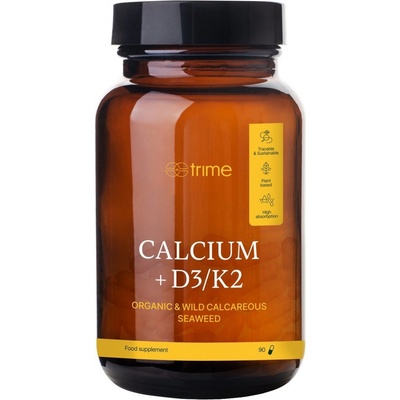 Trime Calcium z mořských řas + vitamíny D3&K2 90 kapslí