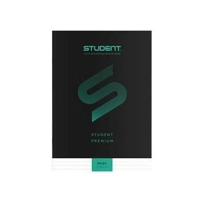 ICO Sešit Student Premium 81-32 černá A4 linkovaný