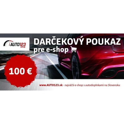 Auto123 Darčekový poukaz 100€ (elektronicky)