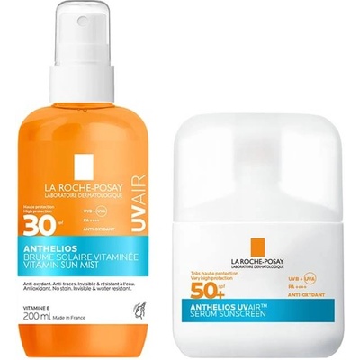 La Roche-Posay Anthelios Комплект - Слънцезащитен спрей и Серум, 200 + 50 ml
