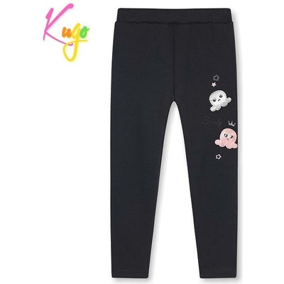 Kugo Dívčí teplé legíny WL0852 fialové lovely