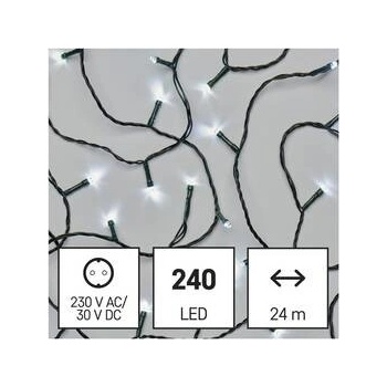 Emos D4AC05 240 LED řetěz 24 m venkovní i vnitřní studená bílá časovač