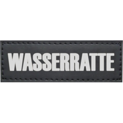 Nobby vyměnitelný nápis WASSERRATTE na postroj Seguro 3 x 9 cm 2 ks