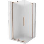 Mexen Velar L плъзгаща се душ кабина 120 x 120 cm, матова, четкана мед - 871-120-120-33-65 (871-120-120-33-65)